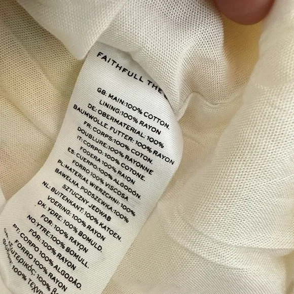 Faithfull the Brand Floral Mini Dress - White and Yellow - Picture 7 of 9